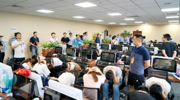 武汉:诈骗窝点藏身写字楼 警方出击抓获八百人